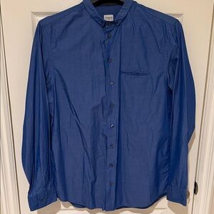 Armani Collezioni Men's Blue Button-Up Shirt Sz L